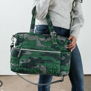 Twelvelittle Carry Love Quilted Large Tote Baby Diaper Bag 3.0 Camo